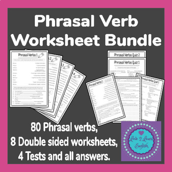 phrasal verbs worksheets teaching resources teachers pay teachers