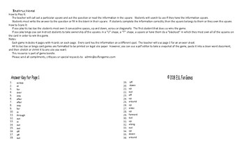 Phrasal Verbs Tic Tac Toe