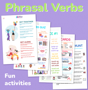 Preview of Phrasal Verbs: 8 Enjoyable Activities with printables (levels B1, B2, C1 and C2)