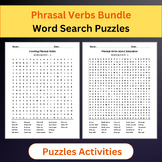 Phrasal Verbs Bundle | English Vocabulary | Word Search Pu