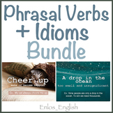 Phrasal Verbs & Idioms Flash Cards Bundle ESL