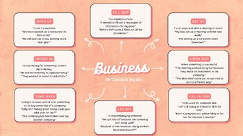 Preview of Business Phrasal Verbs