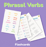 Phrasal Verbs flashcards: 60 flashcards with matching definitions