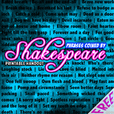 Phrases Coined by Shakespeare