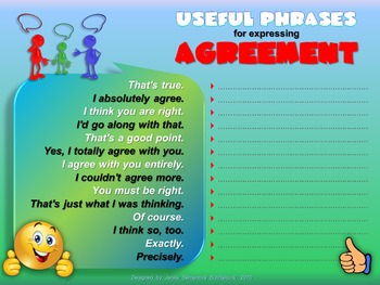 Preview of Phrases - Expressing Agreement