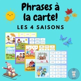Phrases à la carte ** French Picture Cards for Writing Cen