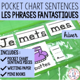 Phrases fantastiques! - Hiver (FRENCH Winter Pocket Chart 