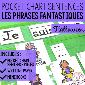 Preview of Phrases fantastiques - L'Halloween (FRENCH Halloween Pocket Chart Sentences)