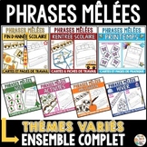 Phrases mêlées  -  French Scrambled Sentences - End of Yea
