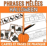 Halloween - phrases mêlées  -  French Halloween