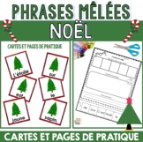 French Christmas Activity - Scrambled Sentences - Phrases 