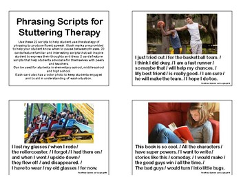 Preview of Phrasing Scripts for Stuttering Therapy