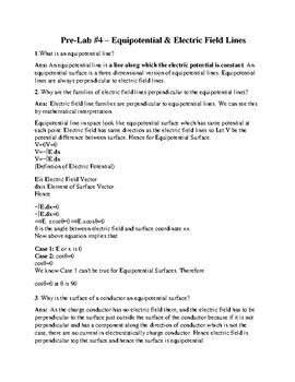 Preview of Phy 2426 Equipotential and electric field lines with simulation and questions