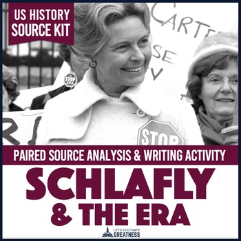 Preview of Phyllis Schlafly ERA Primary Source Writing Activity Print & Digital