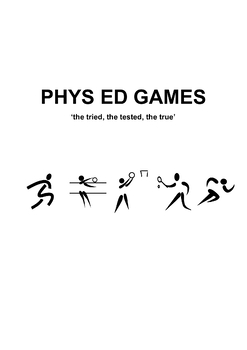 Preview of Phys. Ed. Games - COOPERATIVE GAMES -  'the tried, the tested, the true'