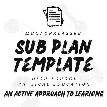 Preview of Classroom Management Sub Plan Template