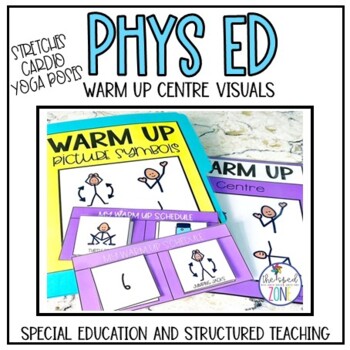 Preview of Phys Ed Warm Up Visuals for Special Education/Autism/Structured Teaching