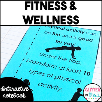 Preview of Physical Activity, Health and Fitness activities Interactive Notebook