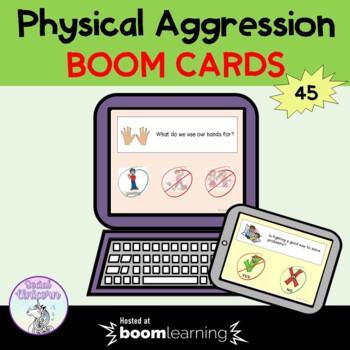 Preview of Physical Aggression Boom Cards