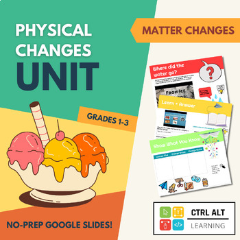 Preview of Physical Changes in Matter HyperDoc - Grade 2 BC Science