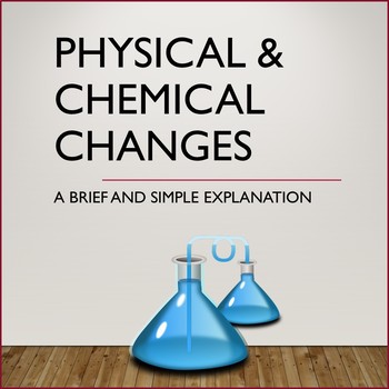 Preview of Physical & Chemical Changes Explanation - Informational Editable PowerPoint