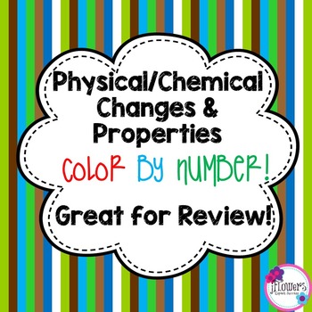 Preview of Physical & Chemical Changes Color by Number