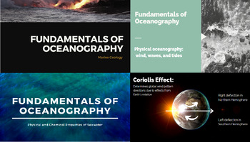 Preview of Physical & Chemical Oceanography Presentations, Labs BUNDLE - *EDITABLE*