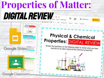 Preview of Physical & Chemical Properties of Matter: Digital Review