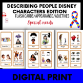 Physical Description W Disney Characters Flash Cards/ Adje