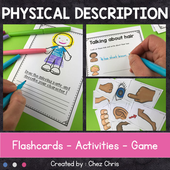 Preview of Physical Description : flashcards, reading & writing activities