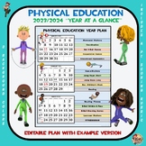 Physical Education (2023/2024) “Year at a Glance”- Editable Plan