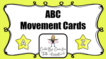 Preview of Physical Education - ABC Movement Cards (PE & APE)