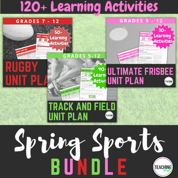 Preview of Physical Education BUNDLE - Frisbee Rugby Track & Field / Athletics Unit Plan