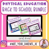 Physical Education Back To School Bundle