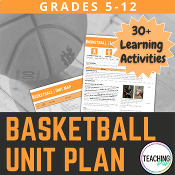 Preview of Physical Education Basketball Unit and Lesson Plans Grades 5 - 12 with BONUSES