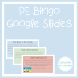 Physical Education Bingo with Google Slides