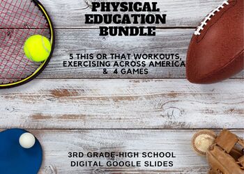 Preview of Physical Education Bundle (10 total products)--Digital Google Slides