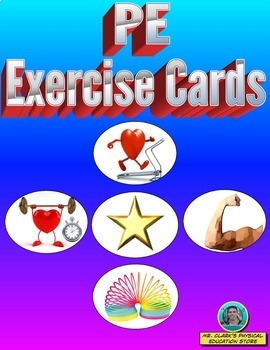Preview of PE Exercise Cards Bundled
