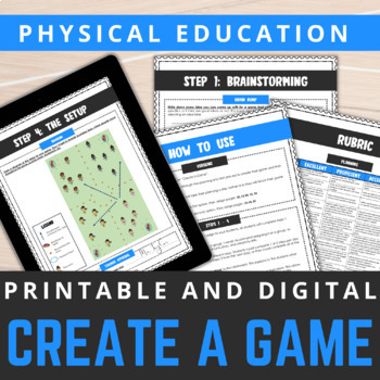 Preview of Physical Education Create a Game Project | No Prep
