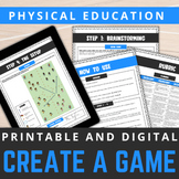 Physical Education Create a Game Project | No Prep