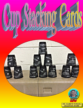 Preview of Physical Education Cup Stacking Cards
