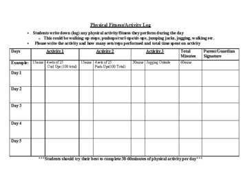 Preview of Physical Education-Distance Learning-5 Day Activity Log