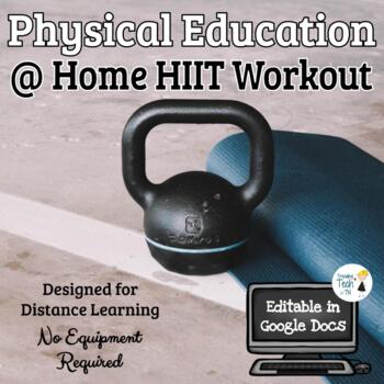 Preview of Physical Education Distance Learning Workout - HIIT