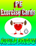 Physical Education Muscular Endurance Exercise Cards