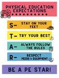 Physical Education Expectations-Printable Posters!!!