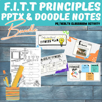 Preview of Physical Education: FITT Principles PowerPoint & DOODLE NOTES Bundle