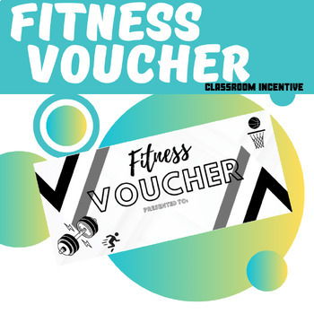 Gym fitness gift voucher template