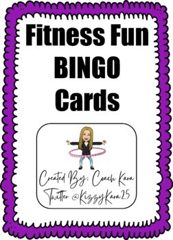 Preview of Physical Education - Fitness Fun BINGO Cards (PE & APE)