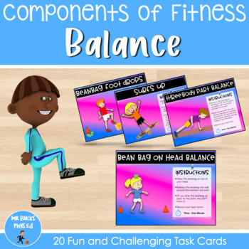 Preview of Physical Education Fitness Task Cards - Balance