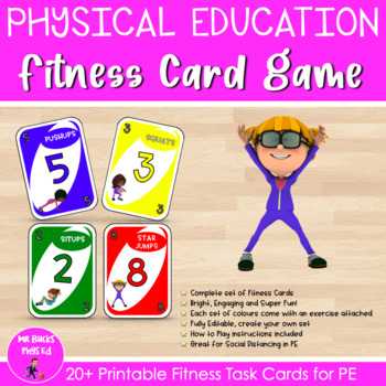 Preview of Physical Education - Fitness Card Game